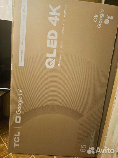 Телевизор TCL 65 дюймов 120 гц qled 65c635