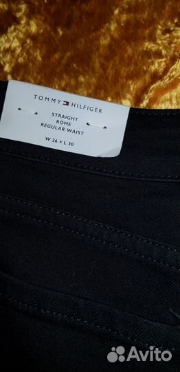 Джинсы женские tommy hilfiger,W 26L 30,черные