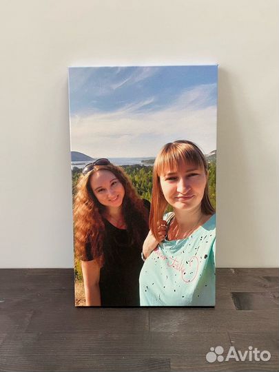 Портрет по фото на холсте на праздник