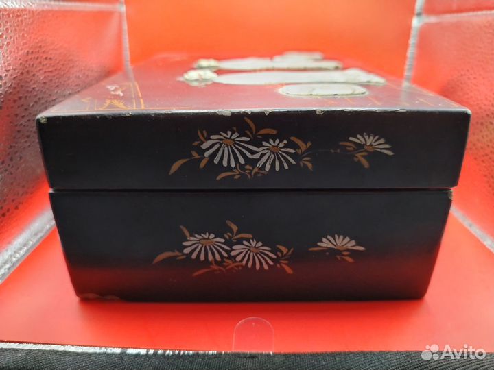 Шкатулка япония пермалутр кость