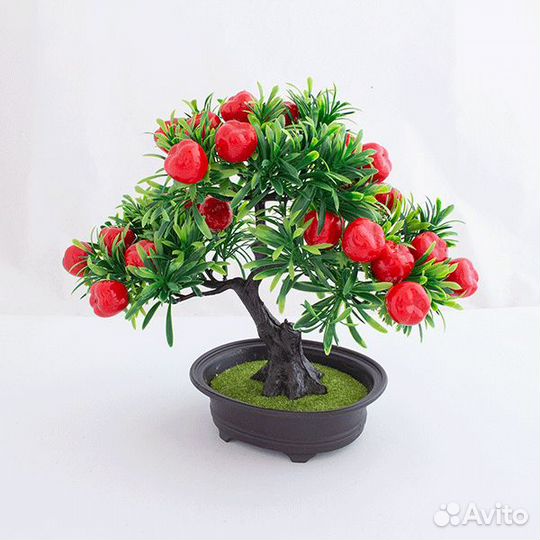 Дерево декоративное бонсай Яблоня 30х28см