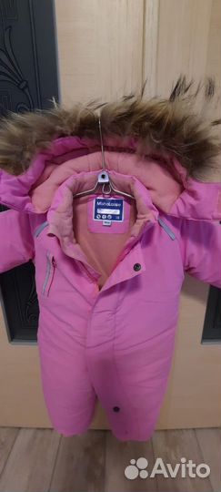 Зимний комбинезон для девочки 86