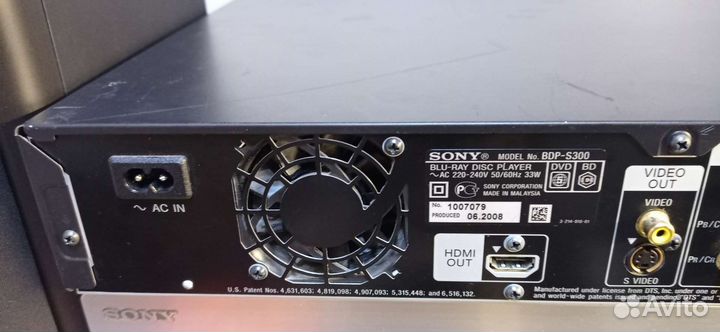 Blu-ray плеер sony bdp-s300