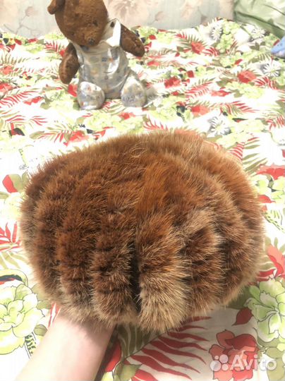 Шапка норковая натуральный мех