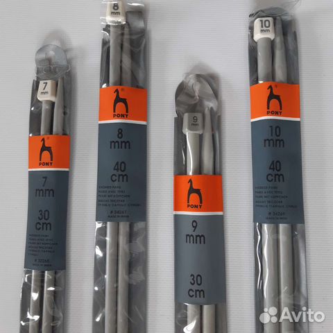 Новые прямые спицы pony для вязания