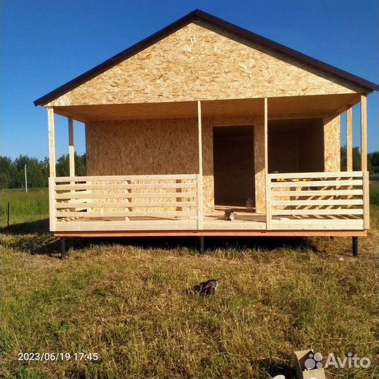 Дачни дом 8х6 летний вариант