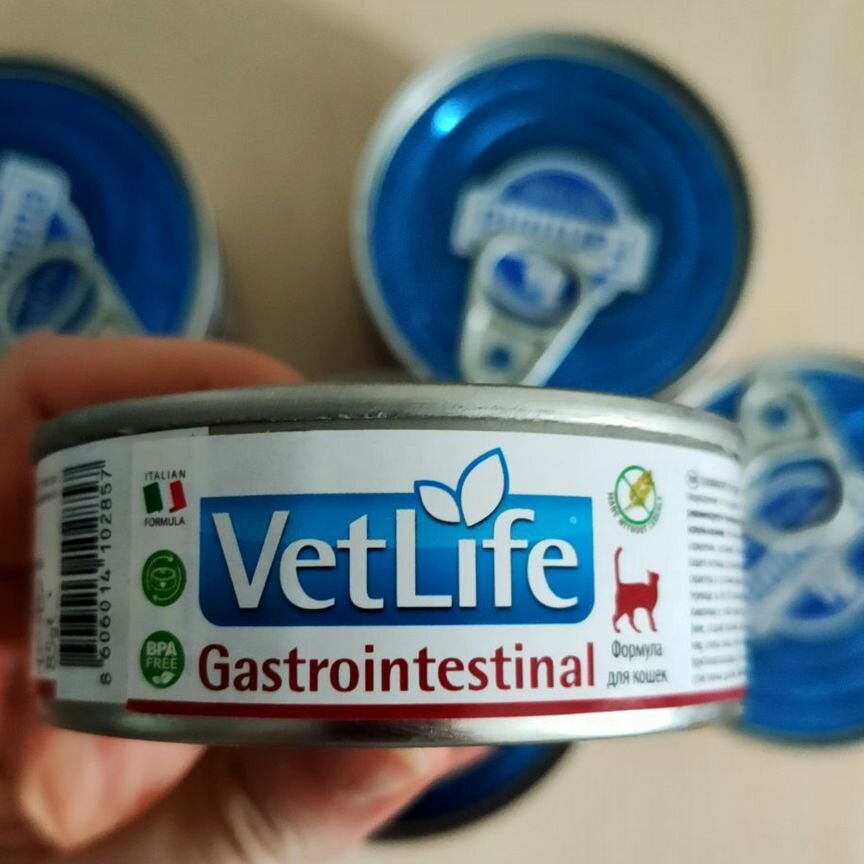 Корм для кошек vetlife gastro 13шт