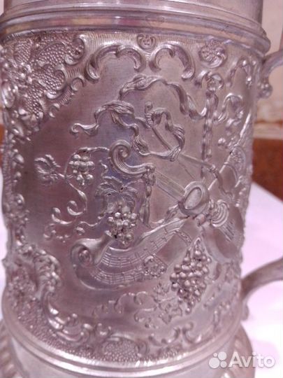 Кружка пивная. Из Германии. Старинная 1908 год