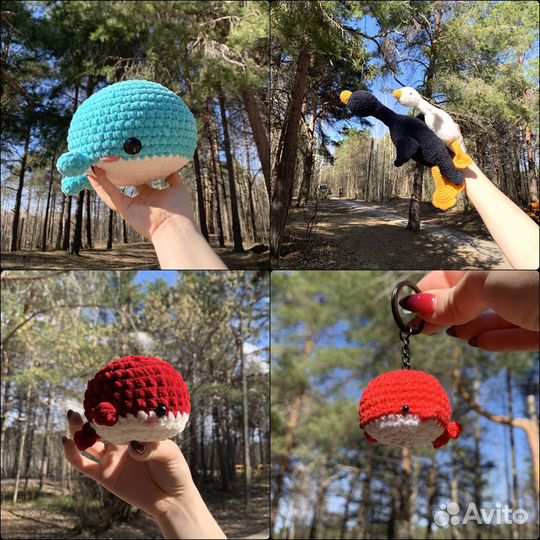 Вязаные игрушки ручной работы