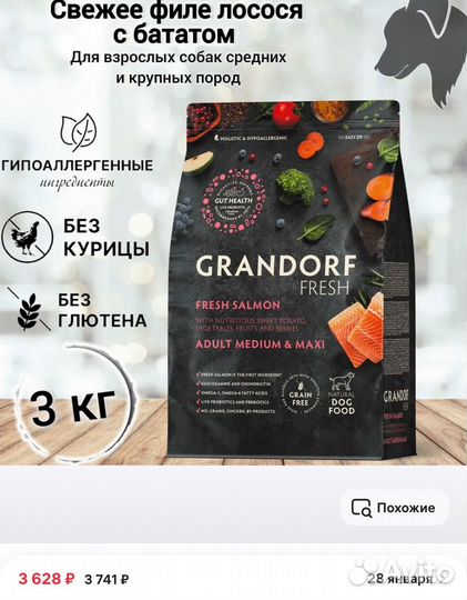 Корм для собак grandorf