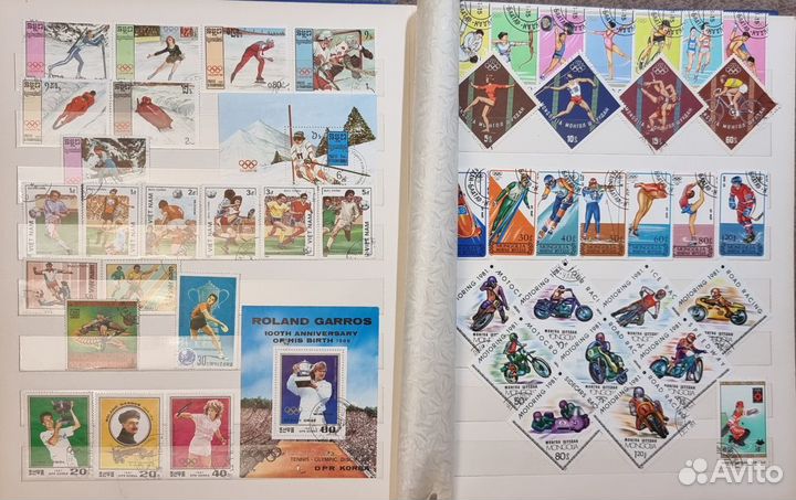 Коллекция зарубежных почтовых марок Спорт
