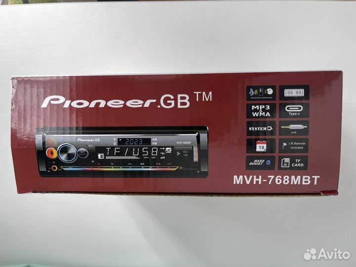 Магнитола pioneer с блютусом новая