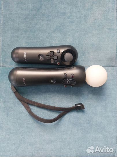 PS3 Move (2 контроллера, станция)