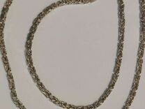 Серебряная цепь лисий хвост