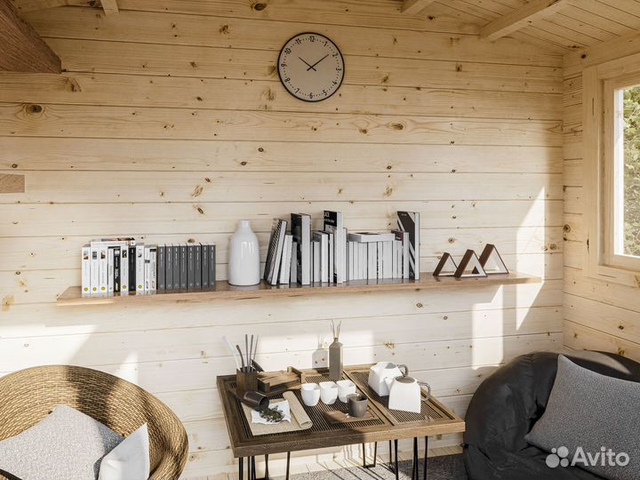 Садовый дом из минибруса сосны, домокомплект