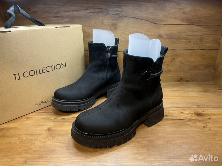37р ботинки зимние tj collection замша/мех