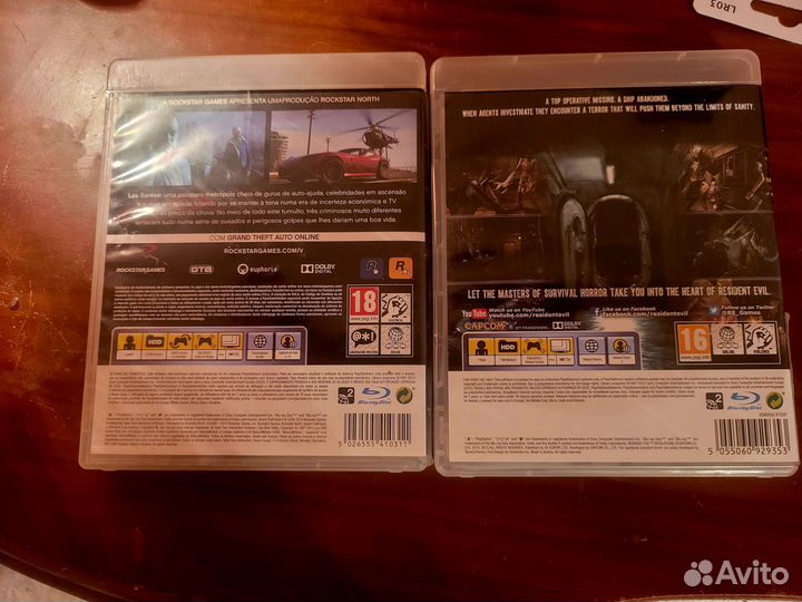 Игры PS3 GTA 5, Resident evil