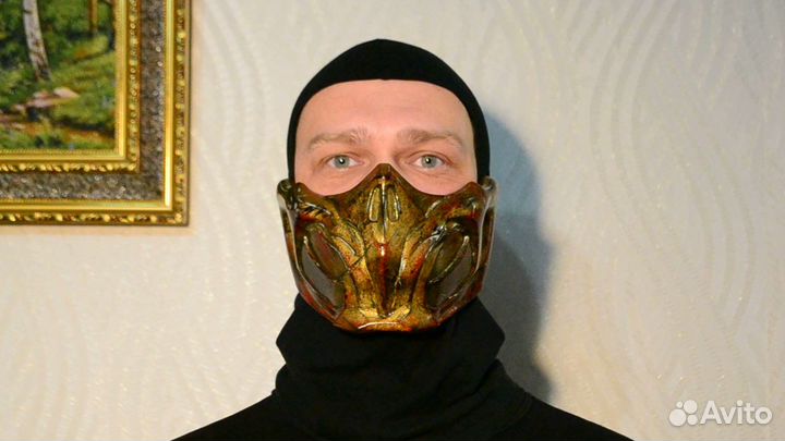 Маска Mortal Kombat 11 Scorpion