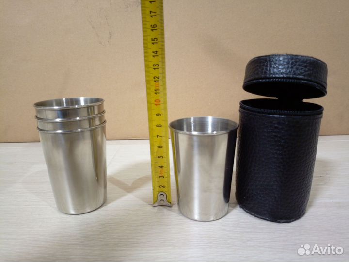 Рюмки стопки нержавейка набор 4шт