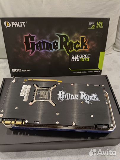 Видеокарта GTX 1070 8gb Palit gamerock