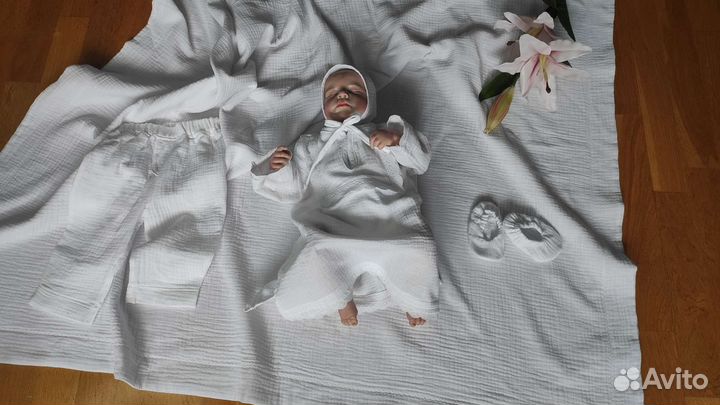 Муслиновый крестильный набор