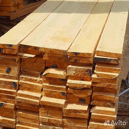 Строганная доска сосна 35х190х6000мм, сухая