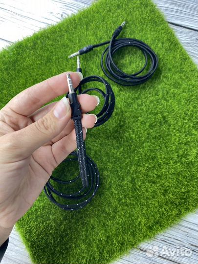 Кабель AUX тканевый 1m