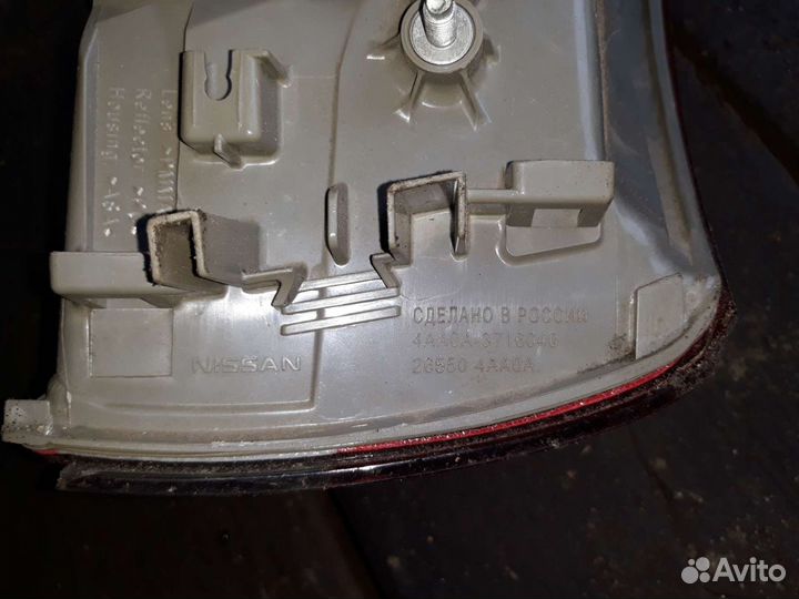 Фонарь задний ниссан альмера 15