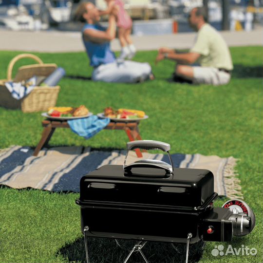 Газовый гриль Weber Go-Anywhere черный, 1141075