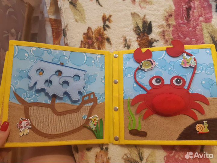 Развивающая книжка из фетра