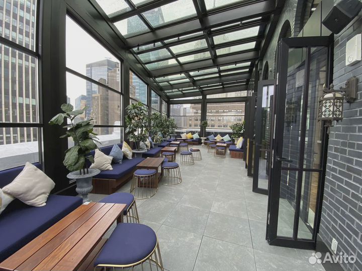 Остекление стеклянная перегородка