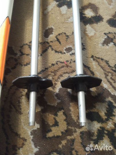 Горные лыжи с креплениями, палками, ботинками