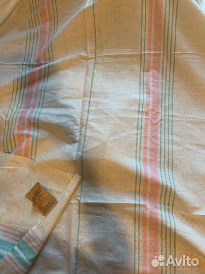 Простыня СССР лен 214х180 Смена 1979г