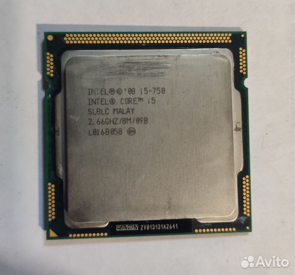 Процессор intel i5 750