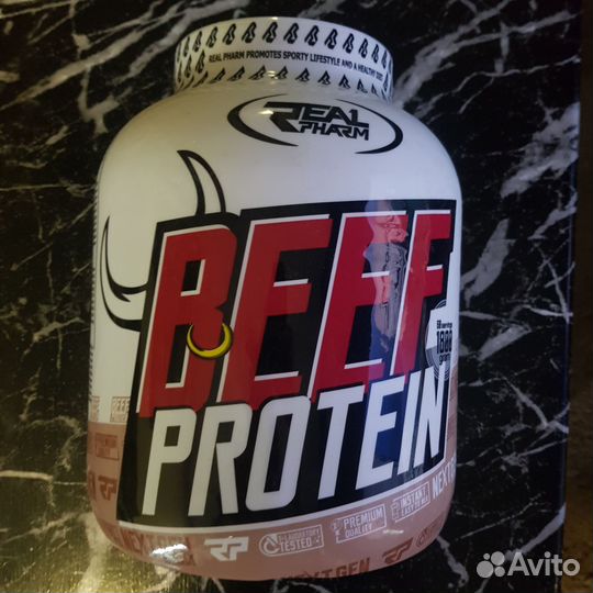 Говяжий изолят Beef Protein 1.8kg (Real Pharm)
