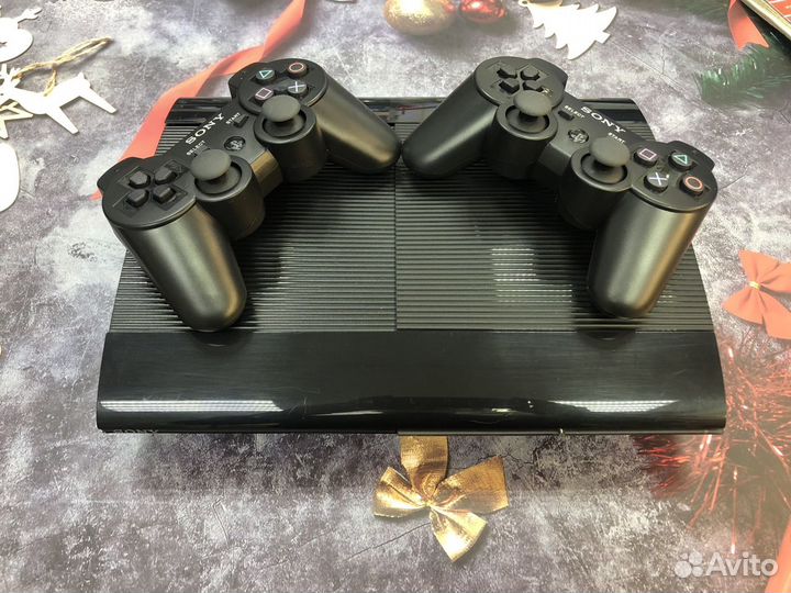 Sony PS3 супер слим + 64 игры