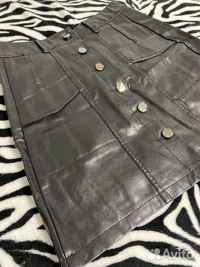 Кожаная юбка