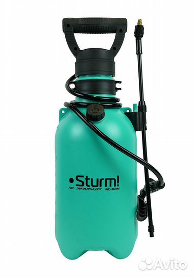 Опрыскиватель садовый ранцевый аккумуляторный, 8л