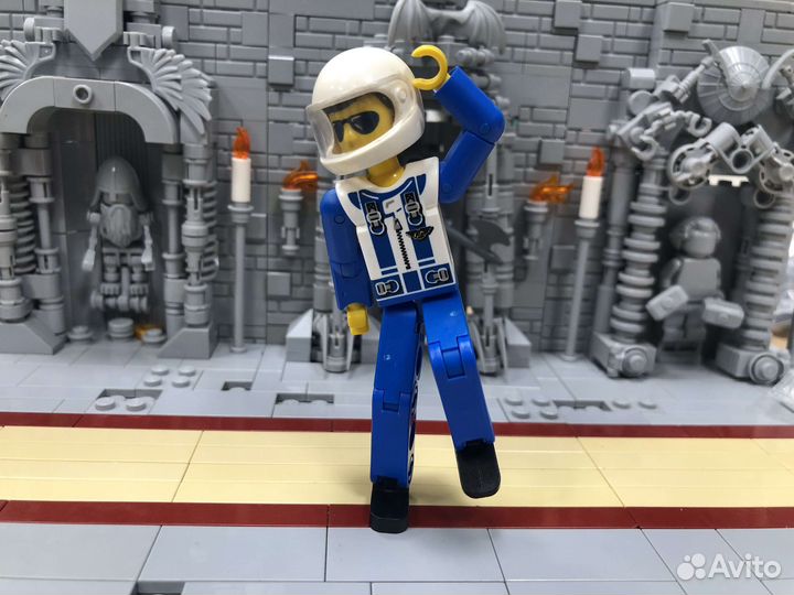 Минифигурка Lego tech038b Technic Figure Blue Legs