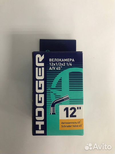 Камера 12-1/2х2-1/4 hogger (Кривой ниппель 45)