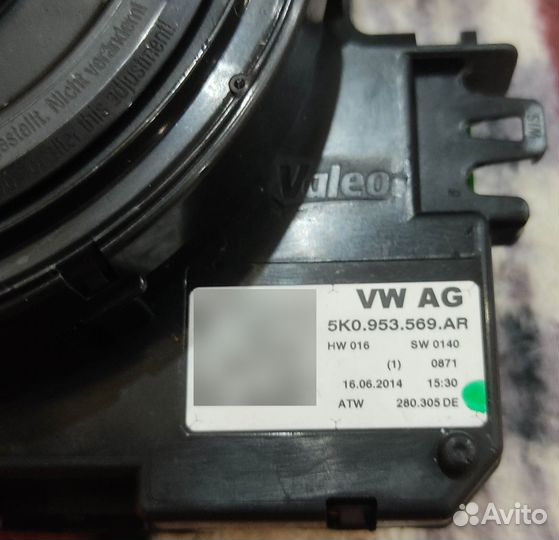 Подрулевой блок 5K0953569AR для passat cc