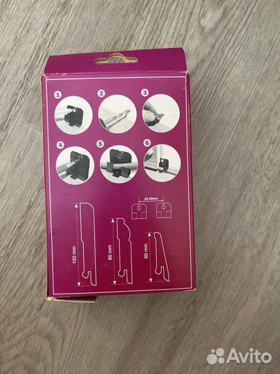 Система крепежа для скрытого соединения плинтуса