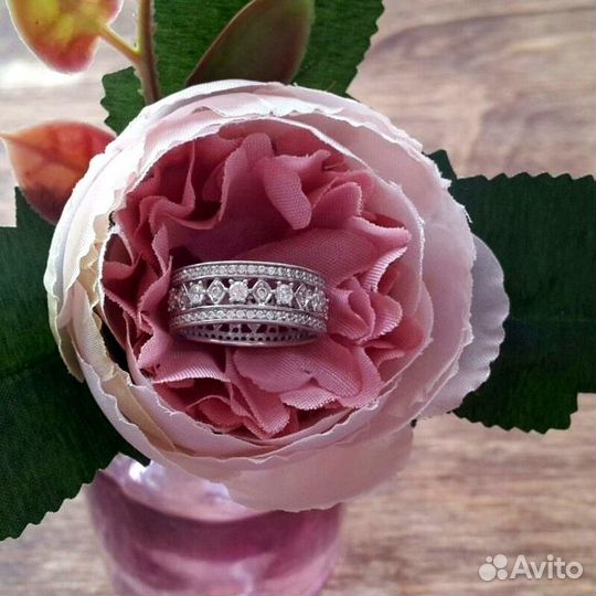 Серебряное кольцо 925 топаз аметист фианит