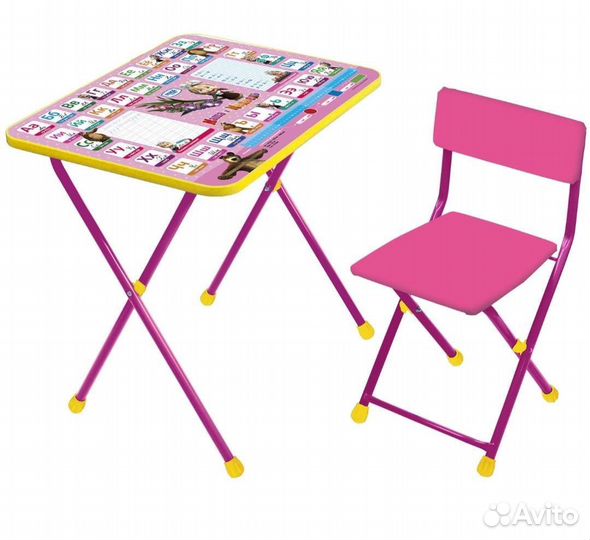 Растущий мольберт и комплект мебели Nika kids