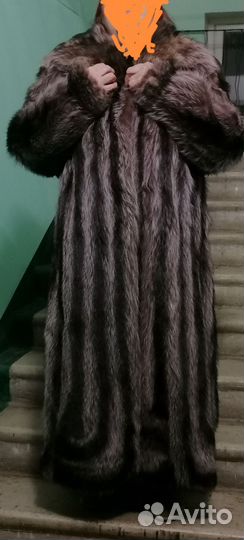 Шуба натуральная енот раз 52