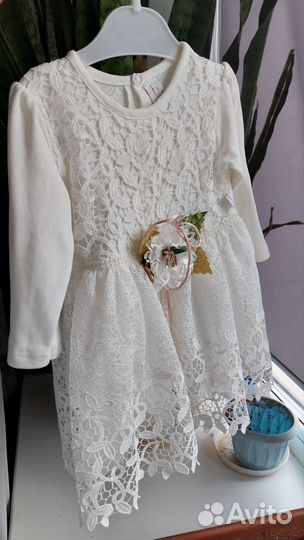 Детское нарядное платье 86 размер