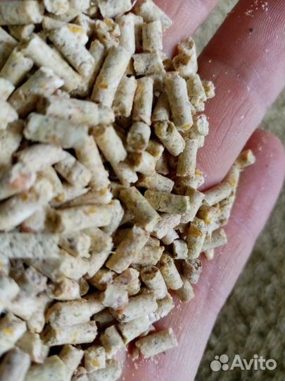 Гранулированный корм в мешках по 40 кг