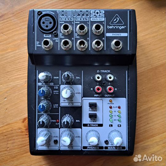 Микшерный пульт behringer xenyx 502