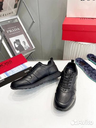 Удобные кроссовки Hugo Boss на меху