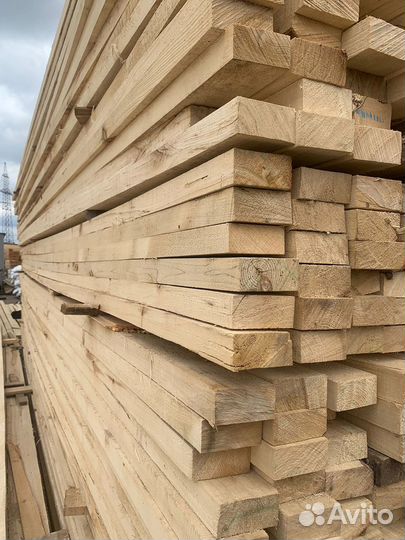 Доска обрезная 50х100х6000 мм, осина